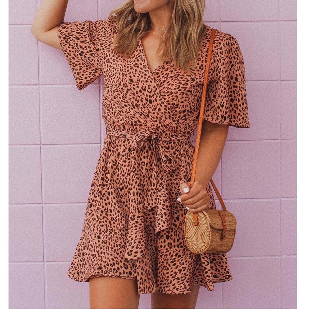 Leopard Wrap Dress